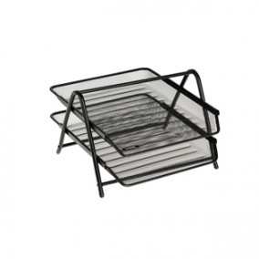 Лоток горизонтальный 2 секции Germanium, металл, Brauberg