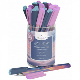 Ручка гелевая пиши-стирай 0,5мм HANGING CLOUDS, Slim Soft, LOREX