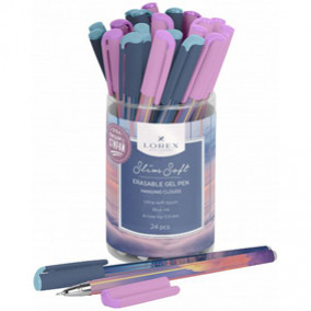 Ручка гелевая пиши-стирай 0,5мм HANGING CLOUDS, Slim Soft, LOREX