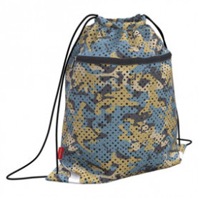 Мешок для обуви "Dots vs Camo" 50х41см , с карманом на молнии, ЕК