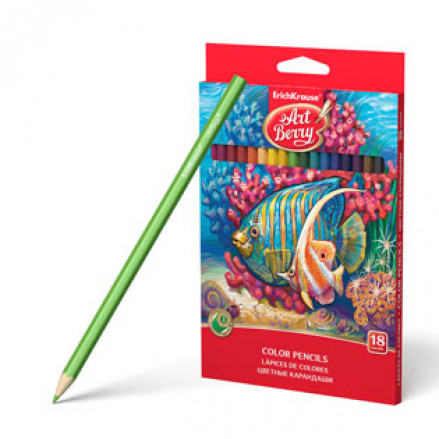 Карандаши 18 цв. ArtBerry®, шестигранные, ЕК