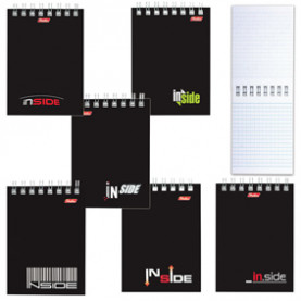 Блокнот А7 40л, "INSIDE Стиль", клетка, гребень, HATBER