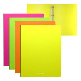 Папка 4 кольца А4 35мм, Neon, EK 