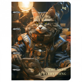 Тетрадь на кольцах А5 120л. "Стимпанк", глянцевая ламинация, BG