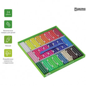 Пластилин Пчёлка 24цв. 360гр., со стеком, Гамма