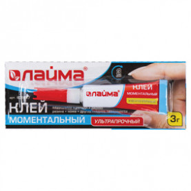 Клей моментальный Лайма, ультрапрочный, 3г.