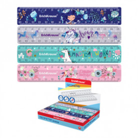 Линейка 15 см. Geometry, с принтом для девочек, ЕК