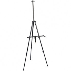 Мольберт алюминиевый переносной, 95*73*162см, держатель д/кистей, с чехлом, Гамма "Студия"