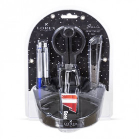 Набор настольный "LOREX BASIS", 10 предметов, черный, TWN
