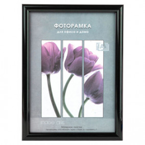 Фоторамка пластик Image Art Радуга 30х40 со стеклом, черная