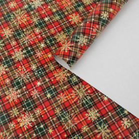 Бумага упаков. глянц. "Новогодний принт" 100х70см