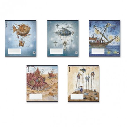 Тетрадь 48л клетка А5+ Волшебное путешествие, пластиковая обложка, ЕК