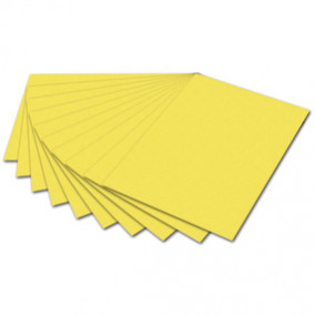 Бумага цветная 300г/м2, 50х70см, Желтый лимонный