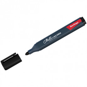 Маркер перманент. "Multiline PE320" пулевидный 3мм, трехгранный, ассорти Berlingo