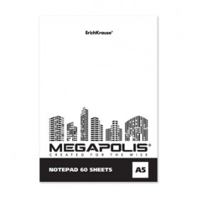 Блокнот А5 60л. Megapolis Blank, без линовки, EK