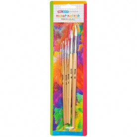 Набор кистей ArtSpace, 5шт., коза, круглые, № 1, 2, 3, 4, 5