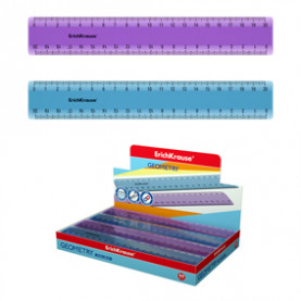 Линейка 20см прозрачная, ЕК