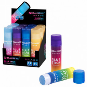 Клей-карандаш Brauberg Grade 21гр.цв.корпус
