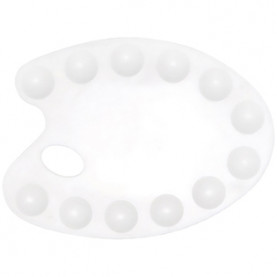 Палитра пластик 12 ячеек, малая, Стамм