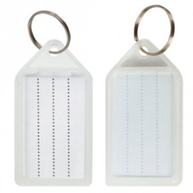 Брелок для ключей 55мм, инфо-окно 39х22мм, прозрачный