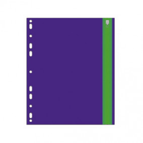 Папка на молнии Zip А5 , Фиолетовый, с перфорацией, Феникс