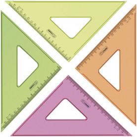 Треугольник 16см. 45град. прозрачн., флуоресц.