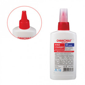 Клей силикатный 65мл. канцелярский, Офисмаг