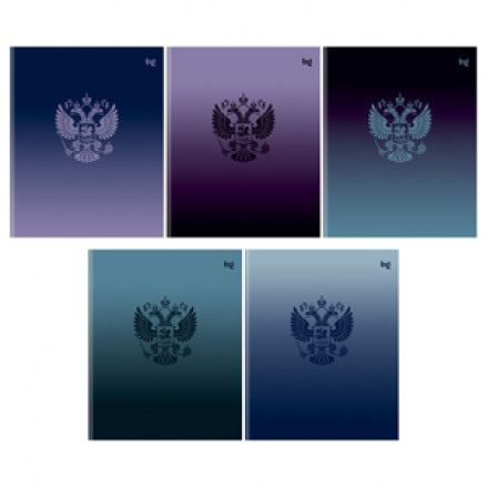 Тетрадь 48л клетка "Россия", гл.ламинация, BG