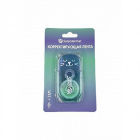 Корректирующая лента 5мм*6м "Градиент-Котенок", Schoolformat