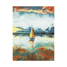 Блокнот А6 40л. Парусник, склейка, Listoff