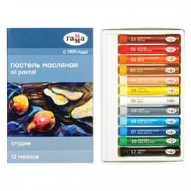 Пастель масляная 12цв."Студия", Гамма 
