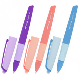 Ручка гелевая пиши-стирай 0,5мм, REPEAT COLOR, синий, Brauberg