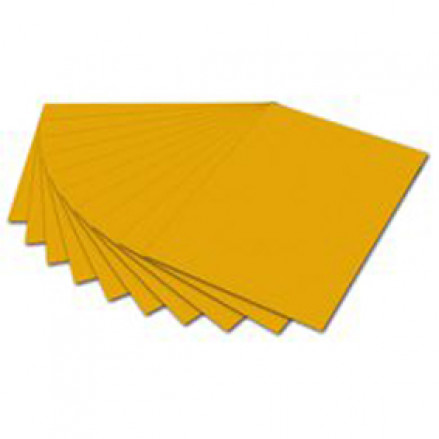 Бумага цветная 300г/м2, 50х70см, Желтый темный
