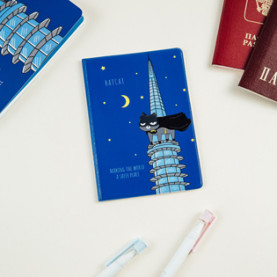 Обложка для паспорта "BatCat", ПВХ, 2 кармана, MESHU