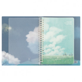 Тетрадь на кольцах А5 80л. "Beautiful place", пластиковые кольца, пластик. обложка, Greenwich Line
