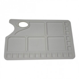 Палитра пластик, прямоугольная 34х23см, 4см, 23 ячейки