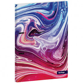 Папка 2 кольца А4 24мм, "Liquid Wave", карман, Berlingo 