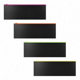 Папка на молнии Zip 190х70мм, Matt Accent, черный, ЕК