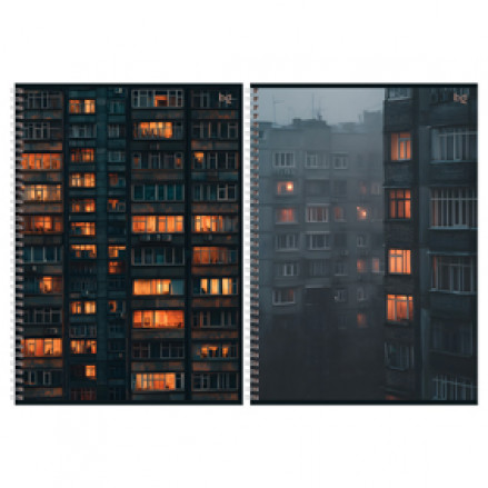 Тетрадь А4 96л кл. "Архитектура", гребень, BG