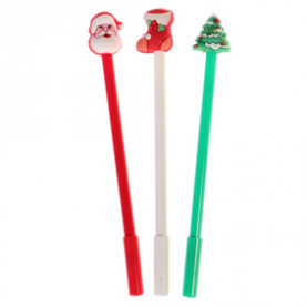 Ручка гелевая 0,5 мм, "С Новым годом!", ассорти, синий