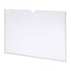 Карман информационный самоклеящийся, А4 горизонтальный, ПЭТ, 0,3мм, STAFF