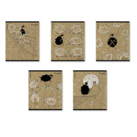 Тетрадь 48л клетка Овечки, крафт, ЕК