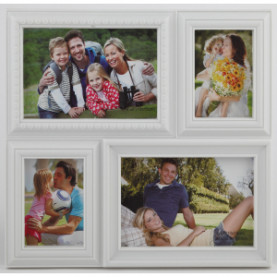 Фоторамка Image Art PL01-4  коллаж на 4 фото, пластик,2/10*15+2/5*7,5см