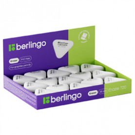 Ластик "Eraze 720" треугольный, термопластичная резина, 34*33*9мм, Berlingo 