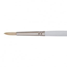 Кисть щетина круглая № 2 длинная ручка Невская палитра