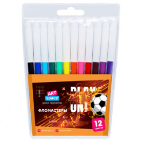 Фломастеры 12цв. "Футбол", ArtSpace