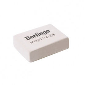 Ластик "Mega Top", прямоугольный, натуральный каучук, 32*18*8мм, Berlingo 