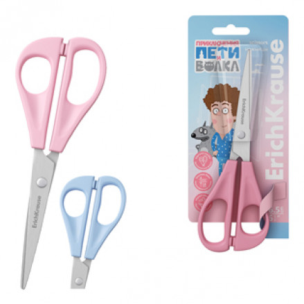 Ножницы детские 16,5см. "Приключения Пети и Волка", ЕК