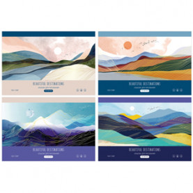 Альбом для рисования 40л А4 "Прекрасные ландшафты", скрепка, BG 