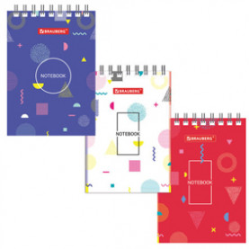 Блокнот А7 40л, "Креативr", гребень, Brauberg